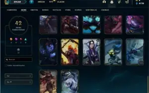 Conta prata 3 com 89 Champs e 42 Skins
