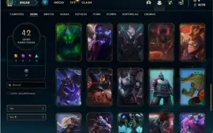 Conta prata 3 com 89 Champs e 42 Skins