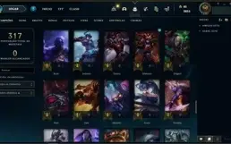 Conta LoL 2016 - Unranked - 94 campeões e 40 skins