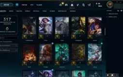 Conta LoL 2016 - Unranked - 94 campeões e 40 skins