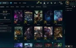 Conta LoL 2016 - Unranked - 94 campeões e 40 skins