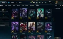 Conta LoL 2016 - Unranked - 94 campeões e 40 skins