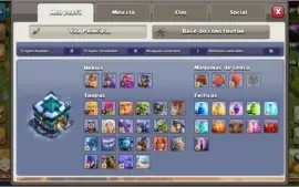 CENTRO DE VILA 13, CLASH ROYALE ARENA 12 COM 7 LENDARIAS