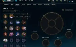 Conta diamante 4 com 7 skins e 38 champs