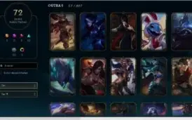Conta League Of Legends, All Champs, 72 Skins, nível 174
