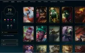 Conta League Of Legends, All Champs, 72 Skins, nível 174