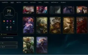 Conta League Of Legends, All Champs, 72 Skins, nível 174