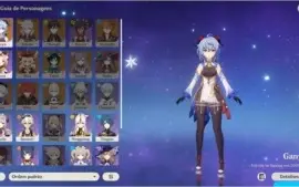 Conta com Ganyu e Lança 5 Estrelas