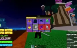 Conta Blox Fruits Level Máximo Godhuman + Soul Guitar