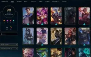 Conta Lol Com 90 Skins Unranked Elo Alto 2018/2017
