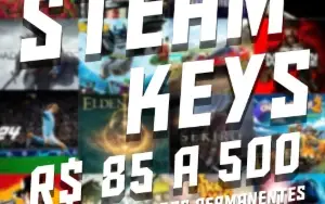 STEAM KEYS ALEATORIAS DE 85 A 500 REAIS [ENTREGA RAPIDA]