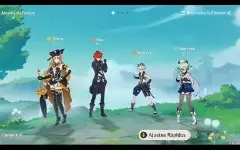 Conta Genshin com Navia e Diluc C1 com armas 5 estrelas ar10