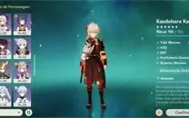 CONTA GENSHIN IMPACT ACC AR58 15 5⭐ YELAN KAZUHA RAIDEN+