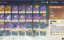 Ganyu+Amos+Zong+Prismática+Diluc+Qiqi