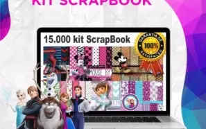 Pacote De 15 Mil Kits Scrapbook Silhouette Arquivos Digital