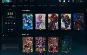Conta League of Legends 336 Skins FULL CHAMP