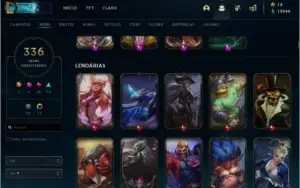 Conta League of Legends 336 Skins FULL CHAMP