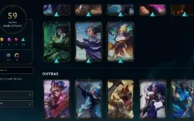 CONTA LOL - LVL 293 - 128 Champions - 59 Skins - FULL ACESSO