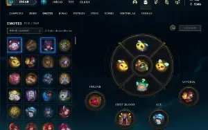 Conta LOL Main Supp Todos os Champs 209 Skins