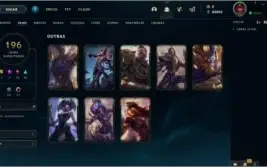 Conta Unraked (ex platina) - Todos os Champs - 196 skins