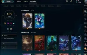 Conta LOL ex Diamante/Platina 4, Sivir Vitoriosa e outras
