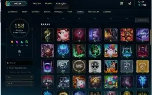 Conta LOL ex Diamante/Platina 4, Sivir Vitoriosa e outras