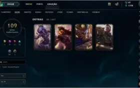 Conta LOL ex Diamante/Platina 4, Sivir Vitoriosa e outras