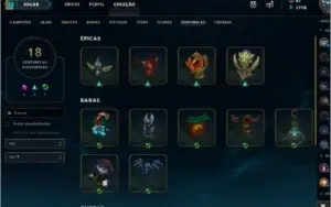 Conta LOL ex Diamante/Platina 4, Sivir Vitoriosa e outras