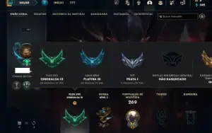 Platina 3 com 90 Champs e 44 Skins + 20 Espolios ( MAIN JG )
