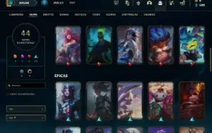 Platina 3 com 90 Champs e 44 Skins + 20 Espolios ( MAIN JG )