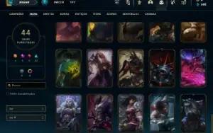 Platina 3 com 90 Champs e 44 Skins + 20 Espolios ( MAIN JG )