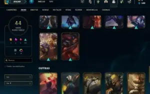 Platina 3 com 90 Champs e 44 Skins + 20 Espolios ( MAIN JG )