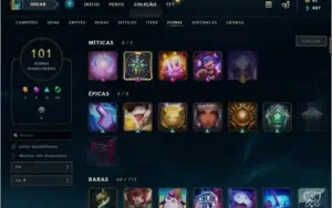 Conta com passe ativo no lol