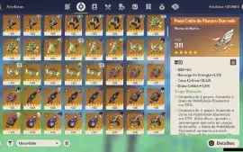 GENSHIN IMPACT - AR59, 23 Personagens T5⭐e 8 Armas T5⭐