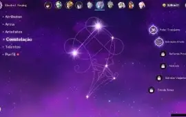 GENSHIN IMPACT - AR59, 23 Personagens T5⭐e 8 Armas T5⭐