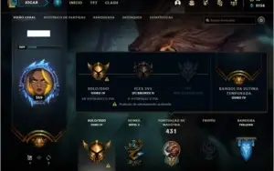 Conta ouro 4 com 119 skins e TODOS os champs