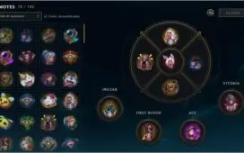 Conta do lol com emote de challenger,235 skin e diamante 2
