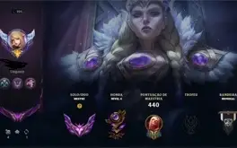 Conta LoL Mestre Season 11 e 12 SoloQ 151 skins