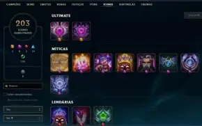 Conta LoL Mestre Season 11 e 12 SoloQ 151 skins