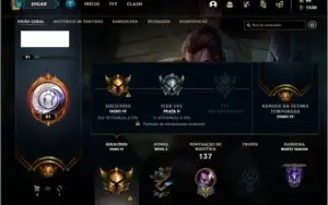 Conta ouro 4 com 61 champs e 57 skins +71 Pontos de Prestigi