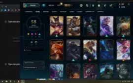 NASUS k9 RIOT KAYLE, conta nv 227, 58 skins! Up ma