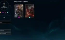CONTA LV 32 COM SKIN DO EZREAL PRESTIGIO