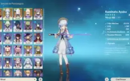 Ar50 - Diluc e Ayaka Skins + Shenhe c2 + assinaturas