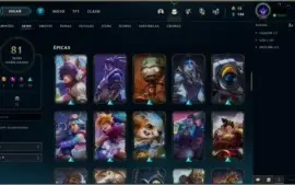 Conta Ouro IV - 81 Skins - 103 Campeões