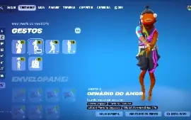 Fortnite Com + 230 Skins com ikonico e glow desde o passe 4