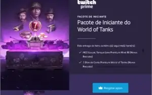 Recompensa Twitch: World of Tanks -- PC