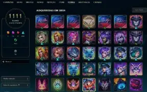 Conta Lol Colecionador Full Skins compráveis