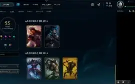 CONTA LOL / BORDA DIAMANTE / 94 CAMPEÕES / 25 SKINS