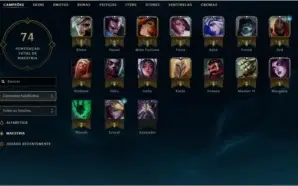 Conta League of Legends UNRAKED