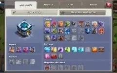conta clash of clans cv13 bem upado